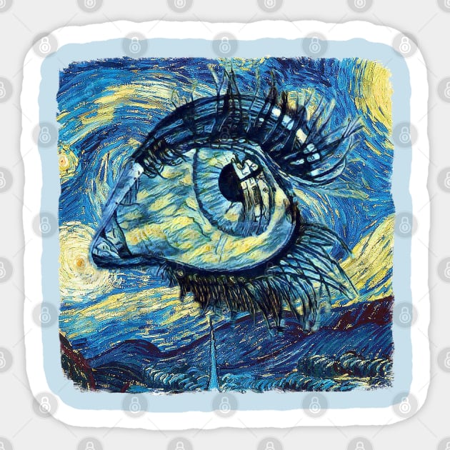 Vision Van Gogh Style Sticker by todos